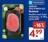 Beefsteak im ALDI SÜD Prospekt Beefsteak im aktuellen ALDI SÜD Prospekt für 4,99 €