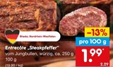 Entrecôte 'Steakpfeffer' im Angebot bei Netto Marken-Discount in Bornheim Entrecôte 'Steakpfeffer' Angebote bei Netto Marken-Discount Bornheim für 1,99 €