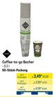 Coffee-to-go Becher im METRO Prospekt Coffee-to-go Becher von Rioba im aktuellen METRO Prospekt für 4,15 €