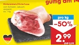 Hintereisbein/Hinterhaxe bei Netto Marken-Discount im Erkelenz Prospekt für 2,99 €