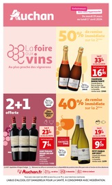 Prospectus Auchan Hypermarché à Saint-Denis, "La foire aux vins", 36 pages de promos valables du 19/03/2024 au 01/04/2024