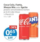 Coca Cola, Fanta, Mezzo Mix oder Sprite im aktuellen V-Markt Prospekt für 0,65 €