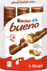 Kinder Bueno 6er-Pack von Ferrero für 1,99 € bei Rossmann im Angebot Kinder Bueno 6er-Pack von Ferrero im aktuellen Rossmann Prospekt