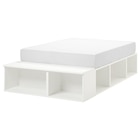 Aktuelles Bettgestell mit Aufbewahrung weiß Angebot bei IKEA in Bremerhaven ab 199,00 €