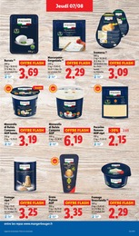 Prix et réduction Mozzarella dans le prospectus Lidl en cours Offre Mozzarella dans le catalogue Lidl du moment à la page 21