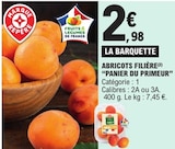 Abricots Filière "Panier du Primeur" - E.Leclerc Abricots Filière "Panier du Primeur" à 2,98 € dans le catalogue E.Leclerc