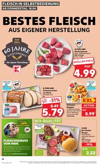 Rindfleisch im Kaufland Prospekt "Aktuelle Angebote" mit 52 Seiten (Gelsenkirchen)