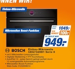 Aktuelle Mikrowelle Angebote bei expert in Wuppertal Aktuelles Einbau-Mikrowelle CEG732XB1 Serie 8 Angebot bei expert in Wuppertal ab 949,00 €