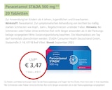 Paracetamol STADA 500 mg im aktuellen LINDA Partnerapotheke Prospekt für 3,47 €