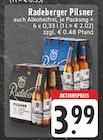 Pilsner im Angebot bei EDEKA in Lünen Pilsner Angebote von Radeberger bei EDEKA Lünen für 3,99 €