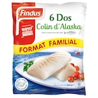 Dos de colin d'Alaska MSC surgelés "Format Familial" - FINDUS à 11,29 € dans le catalogue Carrefour