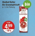 Bio Granatapfelsaft von Obsthof Retter im aktuellen V-Markt Prospekt für 4,99 €