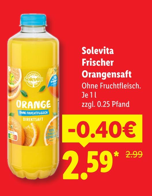 Frischer Orangensaft