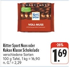 Nuss Klasse Schokolade bei nah und gut im Regis-Breitingen Prospekt für 1,69 €
