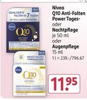 Q10 Anti-Falten Power Tages- oder Nachtpflege oder Augenpflege Angebote von Nivea bei Rossmann Wismar für 11,95 €