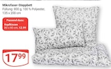 Mikrofaser-Steppbett im Angebot bei GLOBUS in Neustadt Mikrofaser-Steppbett Angebote bei GLOBUS Neustadt für 12,99 €