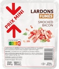 Promo LARDONS FUMES PRIX MINI à 1,49 € dans le catalogue Super U à Saint-Sauveur-la-Sagne
