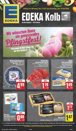 Aktueller EDEKA Supermarkt Prospekt in Kolitzheim und Umgebung, "Wir lieben Lebensmittel!" mit 26 Seiten, 13.05.2024 - 18.05.2024