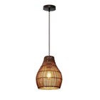 Suspension Elongo rotin, beige, Diam.20 cm INSPIRE, E27 - INSPIRE dans le catalogue Leroy Merlin