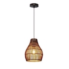 Suspension Elongo rotin, beige, Diam.20 cm INSPIRE, E27 - INSPIRE en promo chez Leroy Merlin Suspension Elongo rotin, beige, Diam.20 cm INSPIRE, E27 - INSPIRE dans le catalogue Leroy Merlin