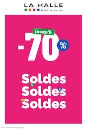 Catalogue La Halle en cours à Toulon, "Soldes Soldes Soldes", Page 1