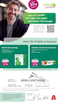 Aktueller mea - meine apotheke Prospekt "Unsere November-Angebote" für Öhningen Aktueller mea - meine apotheke Prospekt für Öhningen mit Seiten