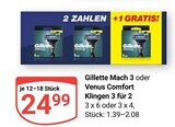 Mach 3 Angebote von Gillette bei GLOBUS Gera für 24,99 €
