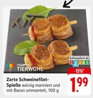 Zarte Schweinefilet-Spieße Angebote von INITIATIVE TIERWOHL bei E center Leinfelden-Echterdingen für 1,99 €