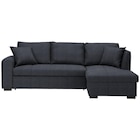 ECKSOFA inkl.Funktionen Dunkelgrau Webstoff Zierkissen, Rückenkissen, Bettkasten, Schlaffunktion Angebote von Xora bei XXXLutz Stuttgart für 549,00 €