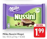 Nussini Riegel Angebote von Milka bei EDEKA Hanau für 1,99 €
