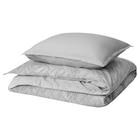 Bettwäsche-Set, 2-teilig grau 155x220/80x80 cm Angebote von NÅLGINST bei IKEA Seevetal für 19,99 €