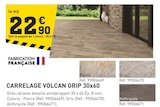 Promo Carrelage volcan grip 30x60 à 22,90 € dans le catalogue Tout Faire à Soustons