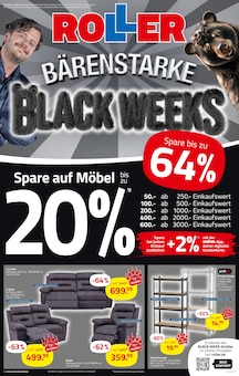 ROLLER Prospekt BÄRENSTARKE BLACK WEEKS mit  Seiten