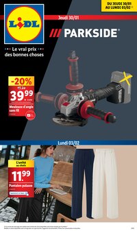 Prospectus Lidl à Lannoy, "Le vrai prix des bonnes choses", 47 pages de promos valables du 30/01/2025 au 03/02/2025