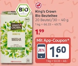 Bio Beuteltee Angebote von King’s Crown bei Rossmann Bocholt für 1,60 €