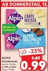 Schokolade von Alpia im aktuellen Kaufland Prospekt für 0,99 €