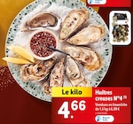 Huîtres creuses N°4 en promo chez Lidl Saint-Laurent-du-Var à 4,66 €