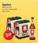 Münchner Hell Angebote von Spaten bei Huster Zwickau für 5,99 €