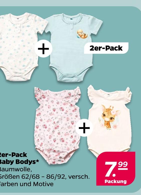 2er-Pack Baby Bodys