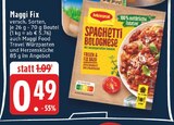 Spaghetti Bolognese im Angebot bei E center in Solingen Spaghetti Bolognese Angebote von Maggi bei E center Solingen für 0,49 €