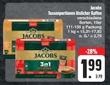 Tassenportionen löslicher Kaffee im Angebot bei E center in Bamberg Tassenportionen löslicher Kaffee Angebote von Jacobs bei E center Bamberg für 1,99 €