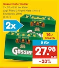 Natur Radler von Gösser für 20,99 € bei Netto Marken-Discount im Angebot Natur Radler von Gösser im aktuellen Netto Marken-Discount Prospekt