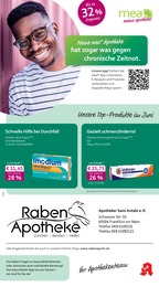 mea - meine apotheke Prospekt für Frankfurt mit 4 Seiten mea - meine apotheke Prospekt für Frankfurt: "Unsere Juni-Angebote", 4 Seiten, 01.06.2026 - 30.06.2026