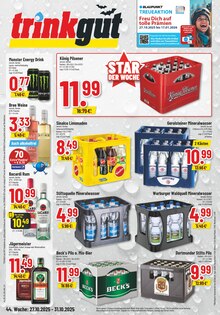 Mineralwasser im aktuellen Trinkgut Prospekt (Bochum) Mineralwasser im Trinkgut Prospekt "Aktuelle Angebote" mit 6 Seiten (Bochum)