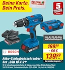 Akku-Schlagbohrschrauber-Set „GSB 18 V-21“ Angebote von Bosch bei toom Baumarkt Rosenheim für 139,99 €