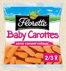 Promo BABY CAROTTES PRÊTES À CROQUER à 0,70 € dans le catalogue Intermarché à Fontenay-sous-Bois