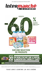 Catalogue Supermarchés Intermarché en cours à Valence et alentours, "JUSQU'À -60% DE REMISE IMMÉDIATE SUR LE 2ÈME", 32 pages, 04/02/2025 - 16/02/2025