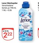 Weichspüler im Angebot bei GLOBUS in Bruchsal Weichspüler Angebote von Lenor bei GLOBUS Bruchsal für 2,22 €