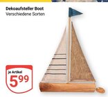 Dekoaufsteller Boot Angebote bei GLOBUS Rostock für 5,99 €