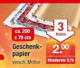 Geschenkpapier bei Zimmermann im Reddeber Prospekt für 2,00 €
